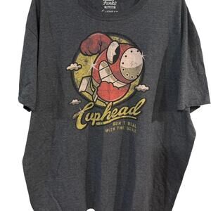 Funko Grey and yellow cuphead graphic